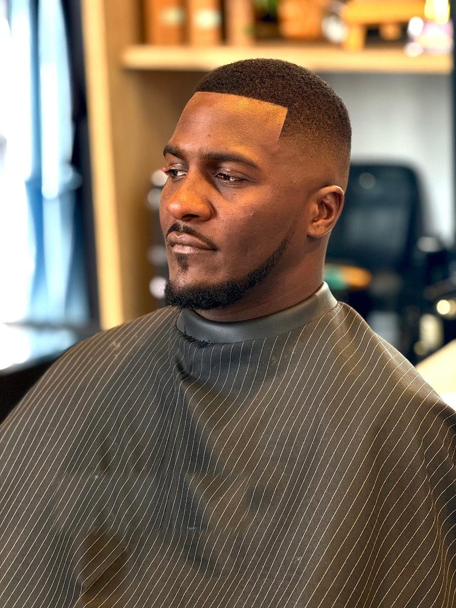 Hair and beard — fade with beard shape-up